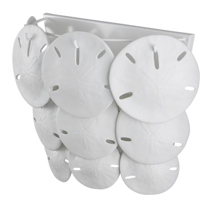 Tulum Coastal White Wall Sconce by Marjorie Skouras - Elegant Bone China Design for Ocean Views