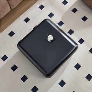 English Elm New Sculptural Fiberglass Coffee Table Low Profile Square Geometric Living Room Accent Black W2085P374161