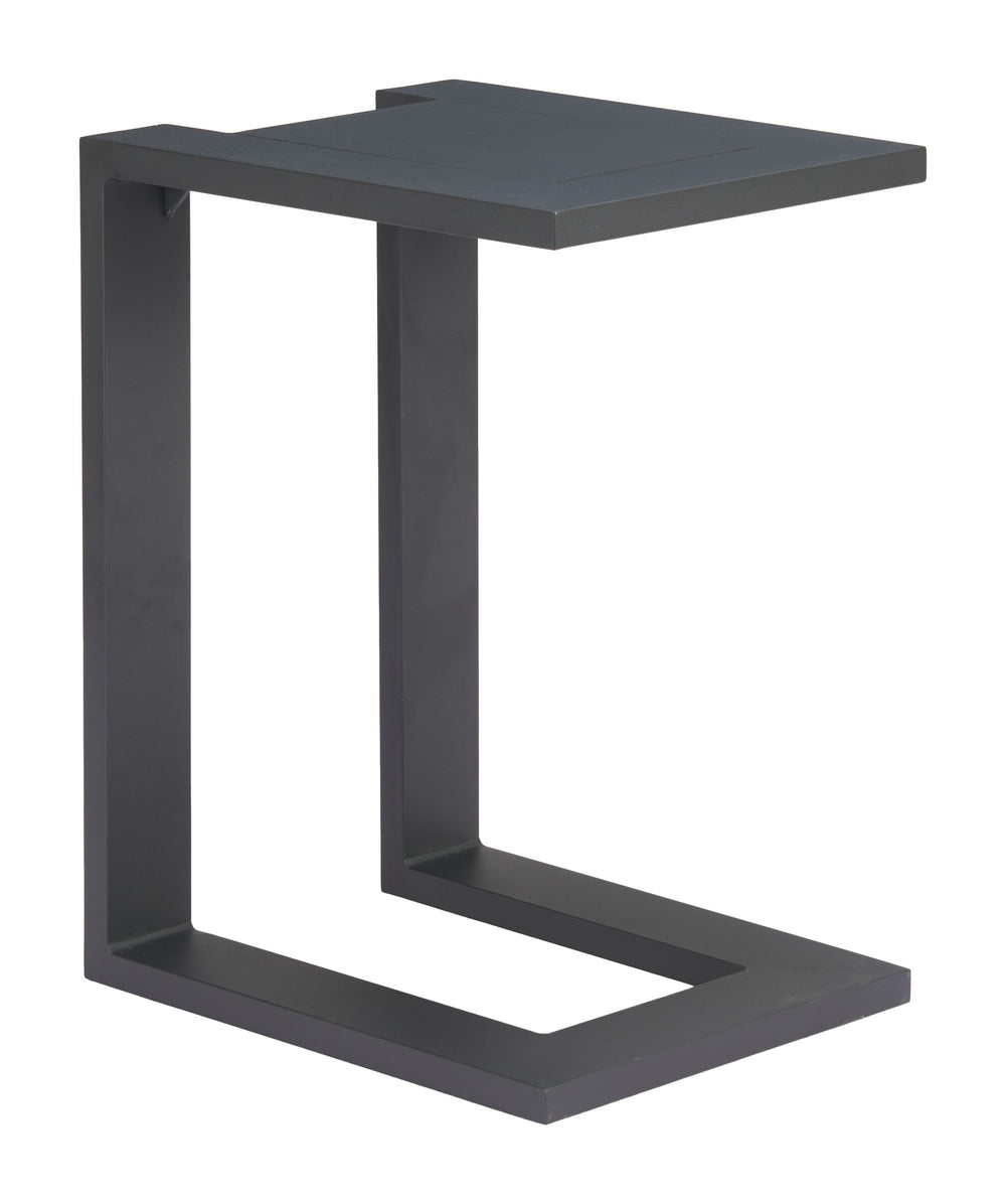 Zuo Modern Tudi Side Table Black - Modern Aluminum Design, Stylish Companion For Living Room & Bedroom Decor Black Aluminum 704136-zuo-modern