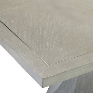 Bernhardt Bernhardt Nebbia Parquetry Dining Table With Stainless Steel Inlay, 88" Expandable Top, Octagonal Bases K1946
