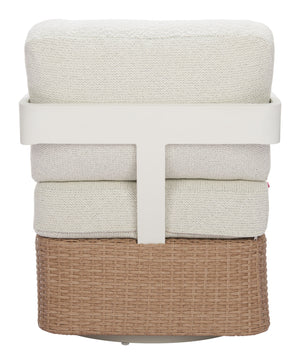 Zuo Modern Gelo Swivel Chair – Stylish Modern Design For Contemporary Homes, Durable And Versatile Seating Solution White 100% Olefin,Aluminum,100% Polyethylene 704134-zuo-modern