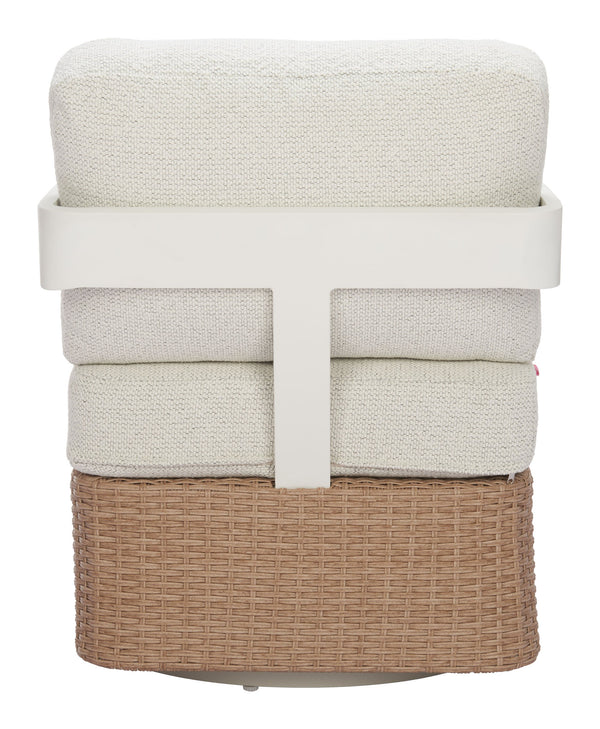 Zuo Modern Gelo Swivel Chair – Stylish Modern Design For Contemporary Homes, Durable And Versatile Seating Solution White 100% Olefin,Aluminum,100% Polyethylene 704134-zuo-modern