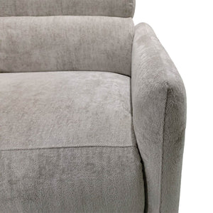 JLA Home Chapel Hill - Power Modern Recliner with USB Charging Ports, Solid Wood Frame, High-Density Foam Comfort and Quiet Power Recline Light Grey CH103-0042