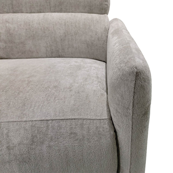 JLA Home Chapel Hill - Power Modern Recliner with USB Charging Ports, Solid Wood Frame, High-Density Foam Comfort and Quiet Power Recline Light Grey CH103-0042