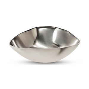 English Elm Forde Polished Aluminum Sculptural Bowl Organic Form Accent for Console or Coffee Table B2769P498422