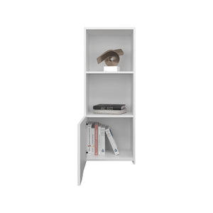English Elm Wall Cabinet Hopewell White – Wall-Mounted Engineered Wood Storage with Shelves & Concealed Door, Space-Saving Design B092P238700