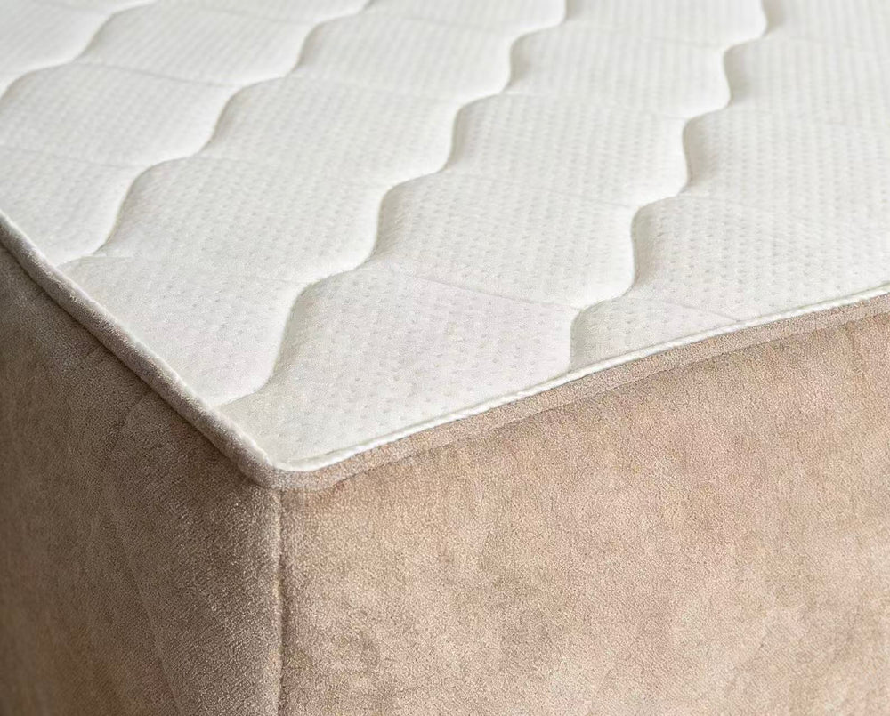 English Elm Compressible Chenille Floor Bed with Pocket Spring Support for Studio Apartment Lounging W3955P421518