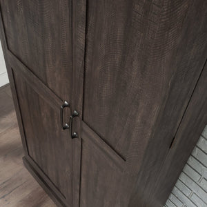 English Elm Storage Cabinet - Sleek Black Finish, Multi-Shelf Design For Modern Spaces, Easy Access & Durable Use B356P402809-GIGA