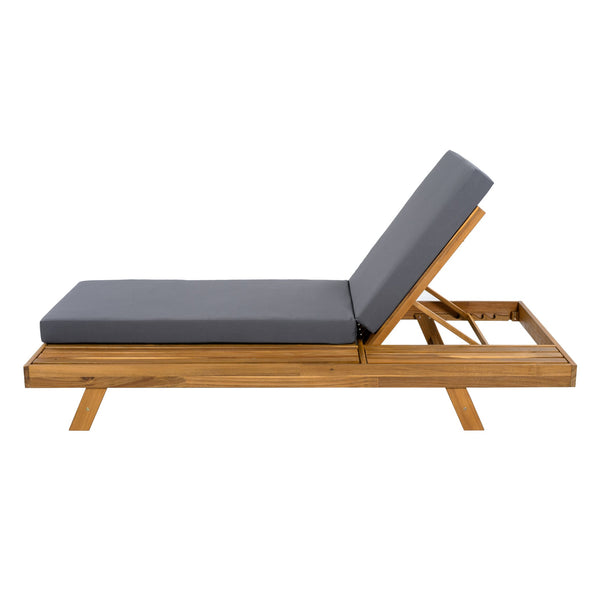 English Elm Christopher Knight Home® - Lounge Chaise Set - Durable Acacia Wood With Water-Resistant Cushions For Stylish Outdoor Comfort N770P253442T_65429.00CUSHDGRY