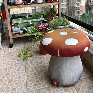English Elm 14" Pineapple Resin Stool Sculpted Tropical Accent for Patio Balcony or Living Room W5709P460838