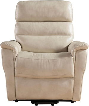 English Elm 1pc Power Lift Recliner Faux Leather Chaise Massager Lumbar Relief Modern Lounge B011P205580