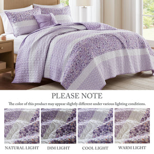 English Elm 4 King Comforter Set Elegant Chenille Jacquard Bedding with Plush 8oz Fill, Matching Shams & Bedskirt Multicolor 16.93 L x 12.99 W x 6.69 H B035P366537