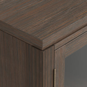 English Elm Cosmopolitan 72" Wide Tv Media Stand - Handcrafted Solid Wood With Farmhouse Brown Elegance & Storage B136P158552