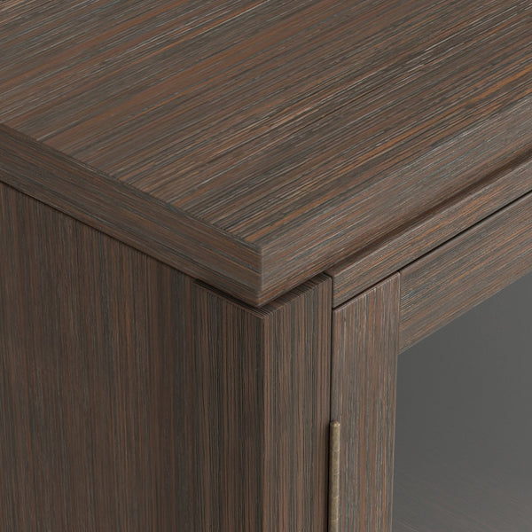 English Elm Cosmopolitan 72" Wide Tv Media Stand - Handcrafted Solid Wood With Farmhouse Brown Elegance & Storage B136P158552