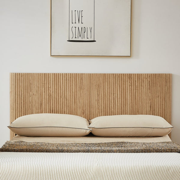 English Elm Queen Hydraulic Lift Storage Bed Oak Finish Curved Headboard Modern Farmhouse Frame W1820S00059
