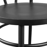 OSP Home Furnishings Odessa Metal Bistro Chair - Set of 2 Matte Black