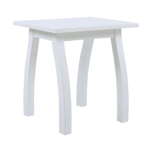 English Elm Selma Solid Acacia Wood Rectangular End Table Weatherproof Grain Finish Patio or Living Room N770P248135W