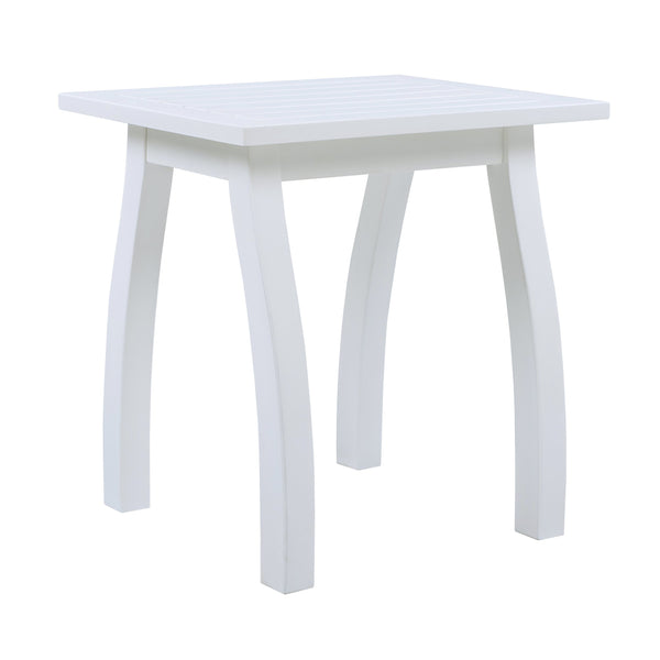 English Elm Selma Solid Acacia Wood Rectangular End Table Weatherproof Grain Finish Patio or Living Room N770P248135W