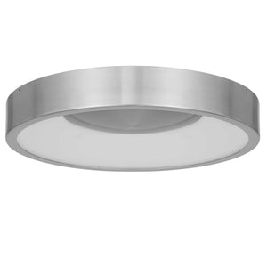 English Elm 14 Inch Aluminum Flush Mount Led Ceiling Light Dimmable for Kitchens and Hallways Brushed Nickel B370P421873