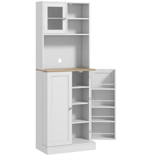 English Elm Black Tall Narrow Mdf Storage Cabinet with Doors Adjustable Shelves Bathroom Tower T3971P416380