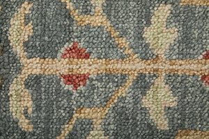 Feizy Rugs Carrington Hand Knotted Premium Wool Rug With Traditional Oushak Motifs And Elegant Fringe Accents Blue,Red,Gold Wool 9826499fblurste50