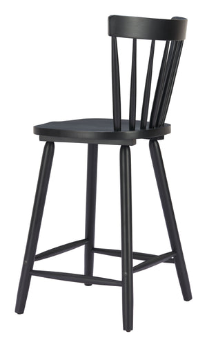 Zuo Modern Tyce Counter Stool Set Of 2 – Modern Rubberwood Design For Stylish Hospitality Spaces And Homes Black Rubberwood 110528-zuo-modern