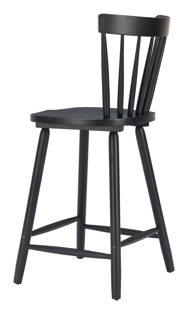 Zuo Modern Tyce Counter Stool Set Of 2 – Modern Rubberwood Design For Stylish Hospitality Spaces And Homes Black Rubberwood 110528-zuo-modern