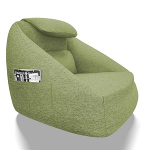 English Elm One Size Cloud Inflatable Ergonomic Couch with Headrest Five Chamber Portable Seat Olive Green B035P408429