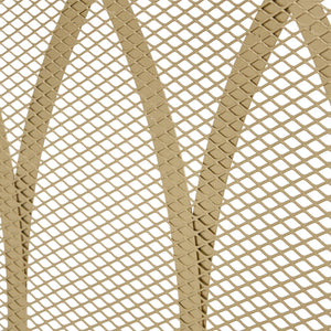 English Elm Christopher Knight Home® - FIRE Screen Junior Modern Single Panel Iron Fireplace Screen Gold Finish — Protective Mesh, Chic Accent and Easy Assembly (39.75" W) 65181.00GLD