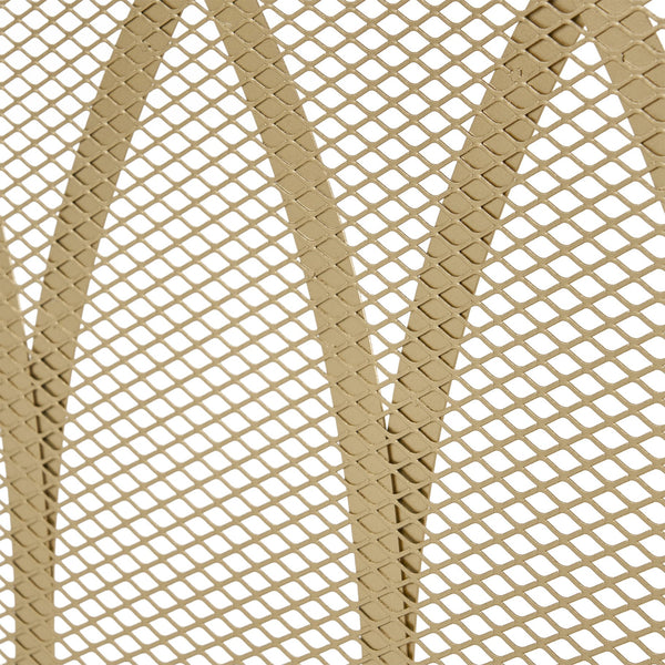 English Elm Christopher Knight Home® - FIRE Screen Junior Modern Single Panel Iron Fireplace Screen Gold Finish — Protective Mesh, Chic Accent and Easy Assembly (39.75" W) 65181.00GLD