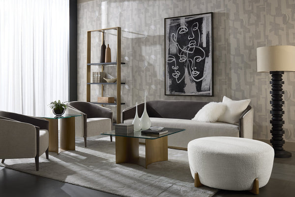 Sunpan Capo Floor Lamp - Elegant Wood Base with Stylish Finish, Perfect for Modern Home Décor & Lighting Black