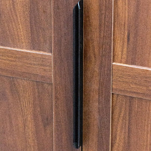 English Elm Kitchen Farmhouse Pantry Cabinet Tall Freestanding Three Door Pull Out Organizer W331S00211