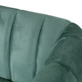 Christopher Knight Home® - Noble House - Richland Modern Glam Velvet Channel Stitch 3 Seater Sofa