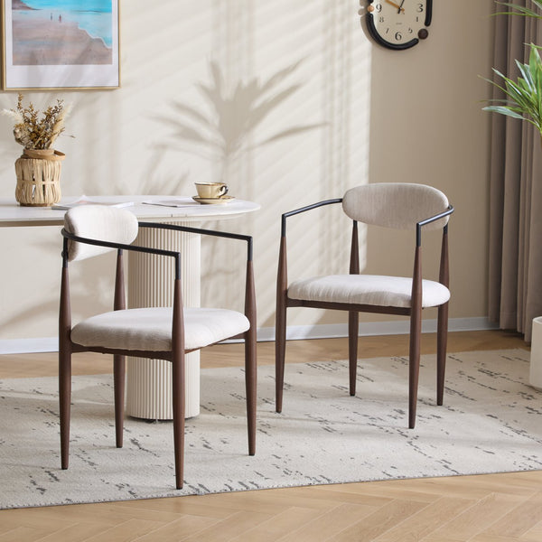 English Elm Christopher Knight Home® - Dining Arm Chair Set Of 2 - Modern Upholstered Design With Ergonomic Support For Chic Dining Spaces N771P232981H
