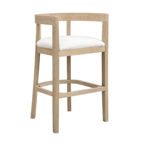 English Elm Christopher Knight Home® - Bar Stools Set Of 2 - Contemporary Rubberwood Design With Comfortable Upholstery For Home Bars N771P284165A