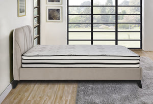 English Elm 12-inch Vela Promo Hybrid Queen Mattress with Breathable Quilted Cover, Green Tea Freshness, Plush Support White 16.5 L x 16.5 W x 80 H B011P213355