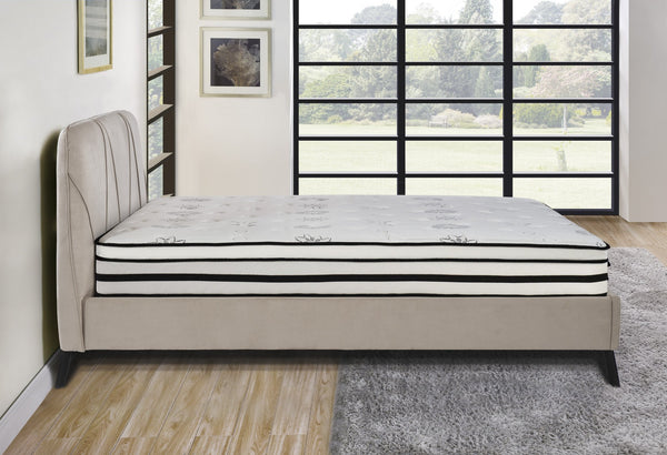 English Elm 12-inch Vela Promo Hybrid Queen Mattress with Breathable Quilted Cover, Green Tea Freshness, Plush Support White 16.5 L x 16.5 W x 80 H B011P213355