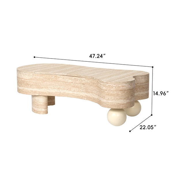 English Elm Entryway Console Table with Fluted Drawers Warm Woodgrain Finish for Hallway or Sofa W3040P455723
