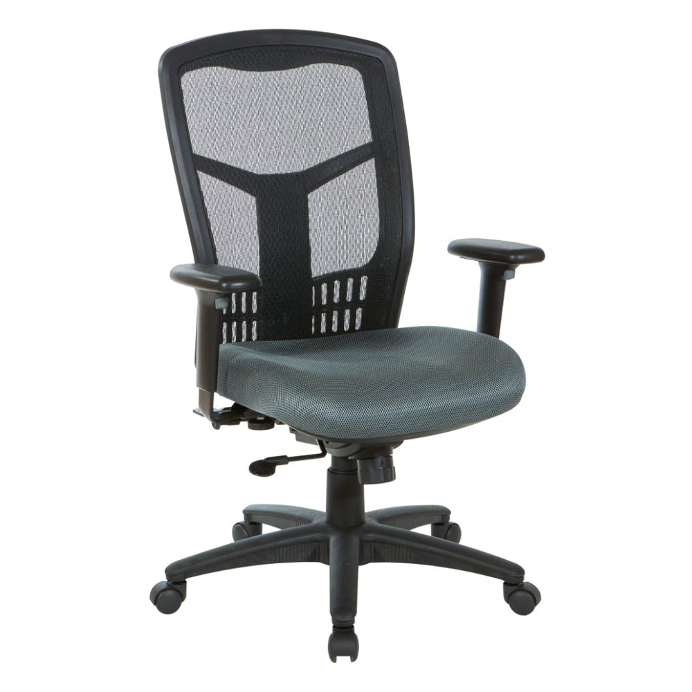 OSP Home Furnishings Progrid® High Back Ergonomic Mesh Office Chair with Lumbar Support and Adjustable Arms 90662-2M