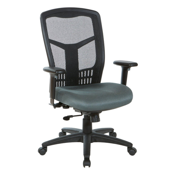 OSP Home Furnishings Progrid® High Back Ergonomic Mesh Office Chair with Lumbar Support and Adjustable Arms 90662-2M