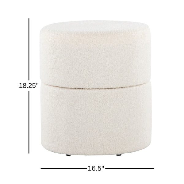 English Elm Wood Lidded Storage Ottoman Handwoven Wool Artisan Texture for Bohemian Living Spaces B202P471514