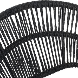 English Elm Christopher Knight Home® - Cyril Outdoor Patio 7-Piece Dining Set with Solid Acacia Table, Handwoven Rattan Chairs & Cushions Dark Gray,Teak CYRIL7PCSDSETG