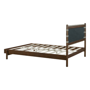 English Elm Christopher Knight Home® - Premium Rubber Wood Platform Bed Frame - Stylish Queen Bed With Elegant Headboard In Walnut & Grey N770P288638D_N770P288639D
