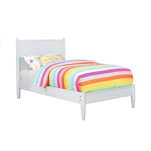 English Elm Mid-Century Twin Platform Bed In Elegant White Finish – Stylish, Durable, And Space-Saving Design B016S00036