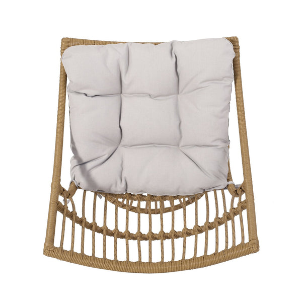 English Elm Elaine Outdoor Club Chair and Side Table Set Faux Rattan Woven Iron Patio Duo 71841.00