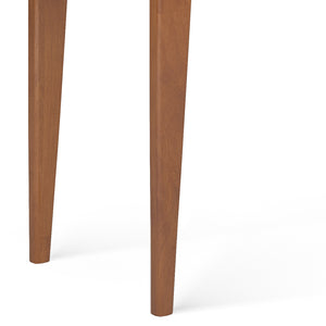 English Elm Harper Console Sofa Table - Mid-Century Style, Teak Brown Finish, Versatile Storage Solution B136P158708