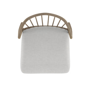 A.R.T. Furniture Finn Mid-century Modern Spindle Dining Chair - Tawny Finish, Upholstered Comfort & Style (Set Of 2) - Set Of 2 Light Brown, Beige Parawood Solids,Elm Veneer,Foam,Fiber,Fabric 313204-2803