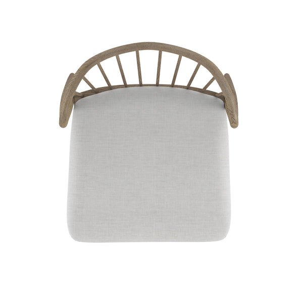 A.R.T. Furniture Finn Mid-century Modern Spindle Dining Chair - Tawny Finish, Upholstered Comfort & Style (Set Of 2) - Set Of 2 Light Brown, Beige Parawood Solids,Elm Veneer,Foam,Fiber,Fabric 313204-2803