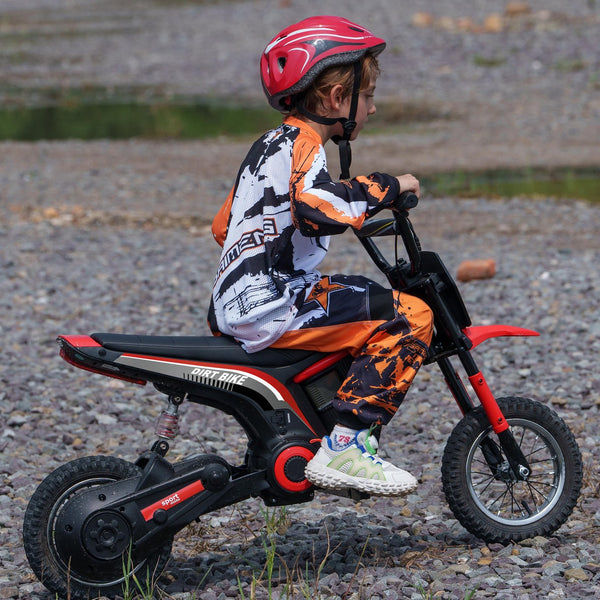English Elm Aosom 12v Electric Kids Ride on Utv with Remote Control Suspension and Music System Red W2225P229308