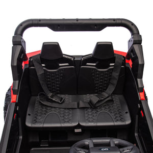 English Elm 24v Two Seat Kids Electric Utv with Parental Remote Suspension Off Road Ride On Red W1578P184803